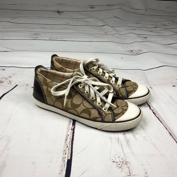 Coach Tan Sneakers - Picture 1 of 8